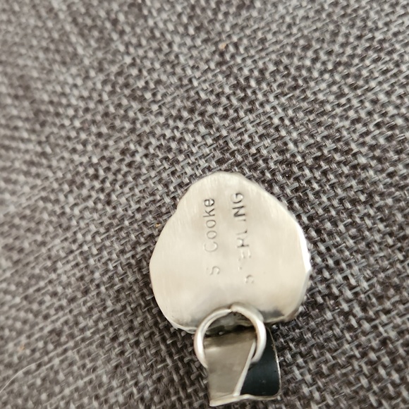 Adorable NWOT Native American Navajo Pink Conch Heart Pendant 💗🐚 - Picture 5 of 8